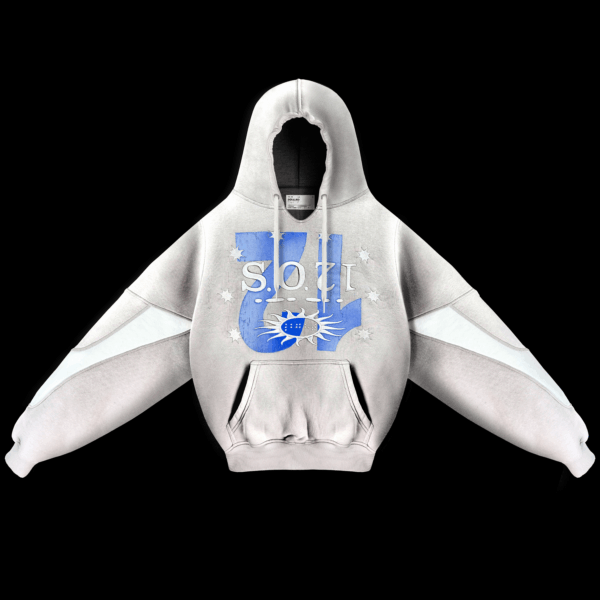 SO¹² SILVER BLUE HOODIE